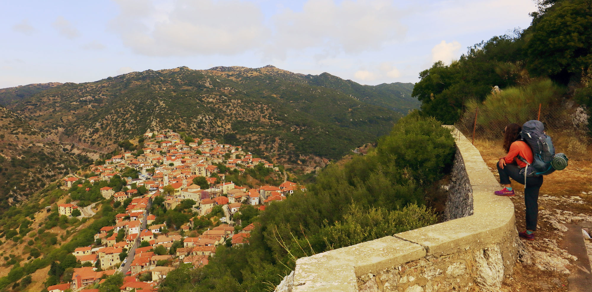 Menalon Trail: Dimitsana, the major settlement of Menalon area, one of the most beautiful villages of Peloponnese