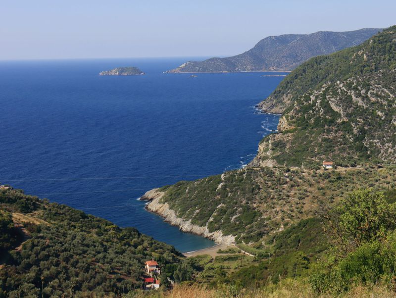 Alonnisos topoguide: Vrysitsa beach Alonnisos topoguide: Vrysitsa beach