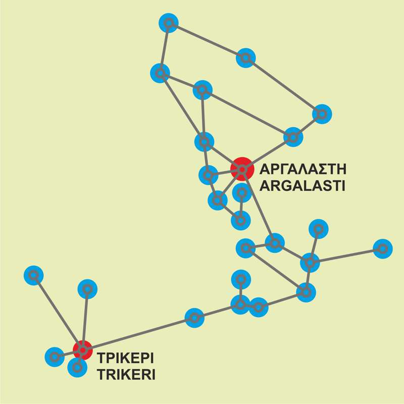 Νότιο Πήλιο topoguide: Το δίκτυο διαδρομών